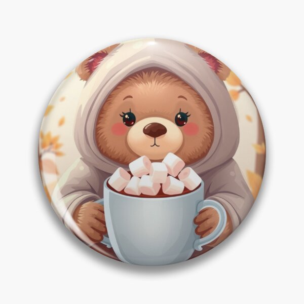 Item preview, Cute Cozy Bear Illustration T-Shirt | Autumn Hot Cocoa Aesthetic Tee designed and sold by ArmaanArts.