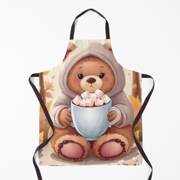 Item preview, Cute Cozy Bear Illustration T-Shirt | Autumn Hot Cocoa Aesthetic Tee designed and sold by ArmaanArts.