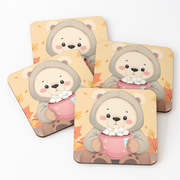 Item preview, Cute Hoodie Bear T-Shirt | Cozy Hot Cocoa Bear Autumn Tee designed and sold by ArmaanArts.