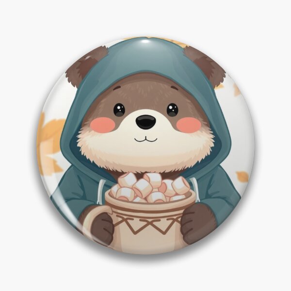 Item preview, Cozy Autumn Bear T-Shirt | Cute Bear with Marshmallow Cocoa Art Tee designed and sold by ArmaanArts.
