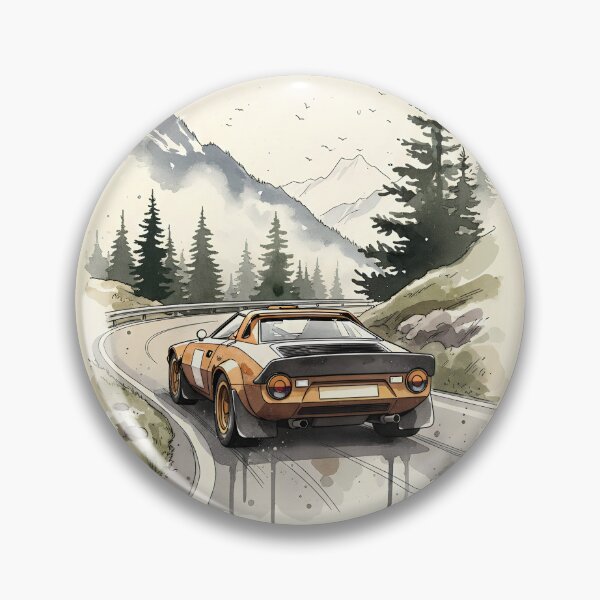 Item preview, Mountain Rally Car Scenery Artwork designed and sold by ginokelleners.