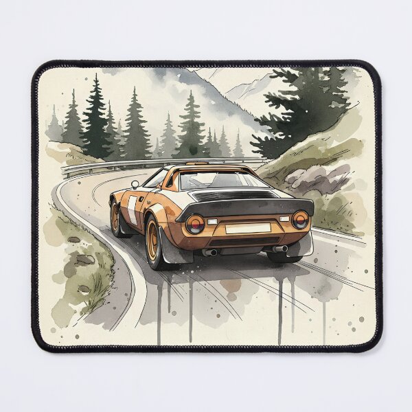 Item preview, Mountain Rally Car Scenery Artwork designed and sold by ginokelleners.