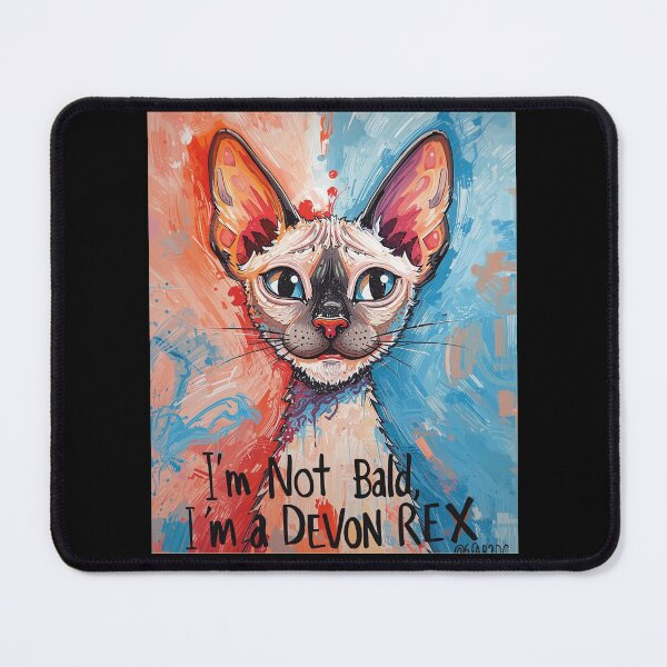 Item preview, I’m Not Bald, I’m a Devon Rex Cat T-Shirt – Funny Hairless Cat Lover Tee designed and sold by Lamagift.