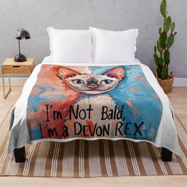 Item preview, I’m Not Bald, I’m a Devon Rex Cat T-Shirt – Funny Hairless Cat Lover Tee designed and sold by Lamagift.