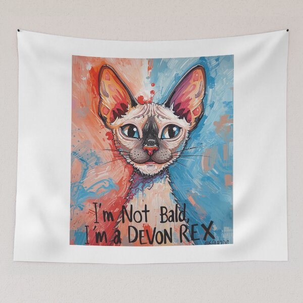 Item preview, I’m Not Bald, I’m a Devon Rex Cat T-Shirt – Funny Hairless Cat Lover Tee designed and sold by Lamagift.