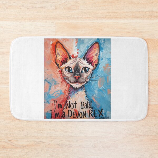 Item preview, I’m Not Bald, I’m a Devon Rex Cat T-Shirt – Funny Hairless Cat Lover Tee designed and sold by Lamagift.