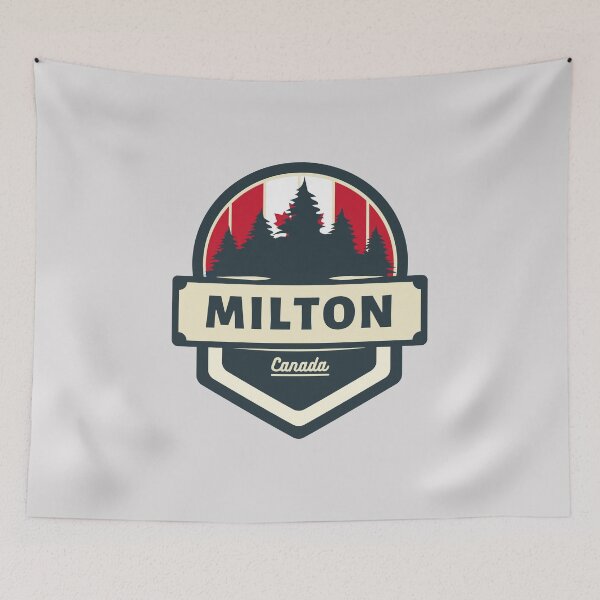 Item preview, Milton Canada | Retro Vintage Travel Badge designed and sold by World Designs.