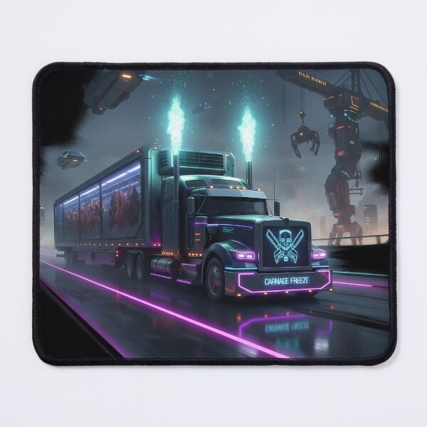 Item preview, Futuristic Butcher Transport - High-Tech Freezer Truck designed and sold by BounoWorld.