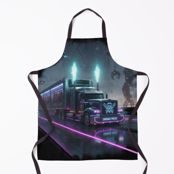 Item preview, Futuristic Butcher Transport - High-Tech Freezer Truck designed and sold by BounoWorld.