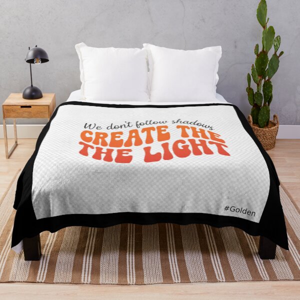 Item preview, Retro Create The Light - Groovy Wavy Typography Positive Quote designed and sold by shy8.
