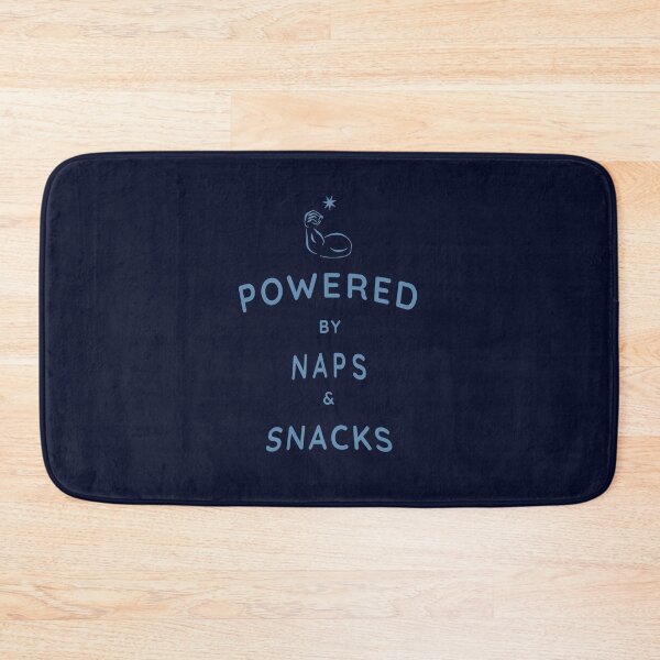 Item preview, Kopie von powered by snacks and naps – funny self-care hoodie designed and sold by unique art and design.