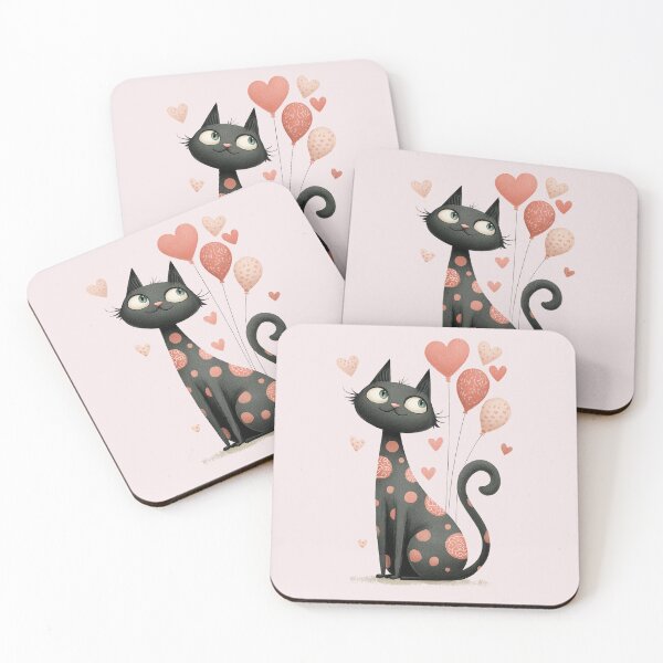 Item preview, Love Cat Illustration designed and sold by Erika Kaisersot.