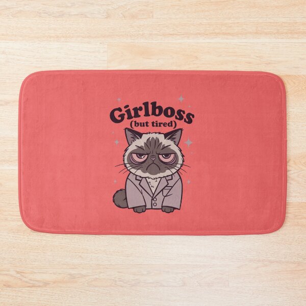 Item preview, Girlboss But Tired Funny Cat Feminist International Womens Day Gift designed and sold by GrumpySableye.