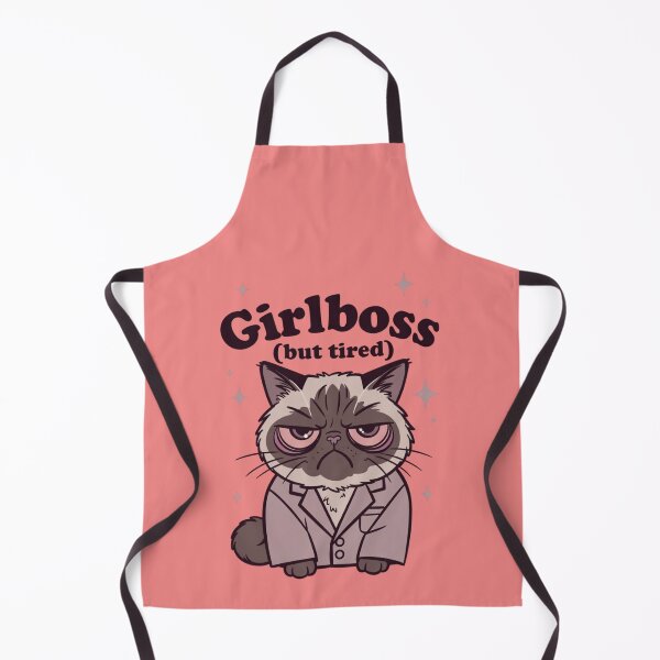 Item preview, Girlboss But Tired Funny Cat Feminist International Womens Day Gift designed and sold by GrumpySableye.