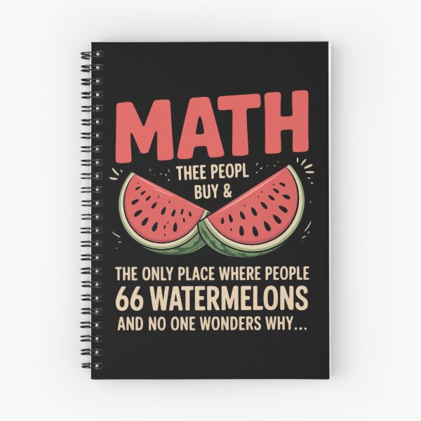 Item preview, Math And Watermelons Mathematics Calculation Numbers designed and sold by MarkLeedsArt.