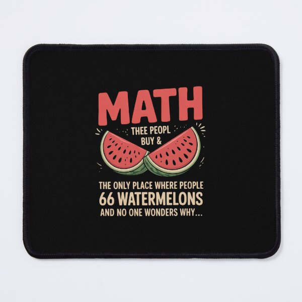 Item preview, Math And Watermelons Mathematics Calculation Numbers designed and sold by MarkLeedsArt.