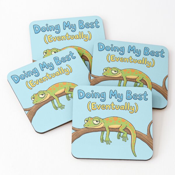 Item preview, Relaxed Lizard Illustration – Gentle Motivation for Everyday Life designed and sold by Nice Vibes Prints.