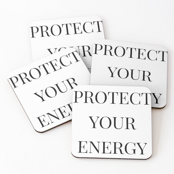 Item preview, Protect Your Energy | Minimalist Self Care Quote designed and sold by WortStudio.