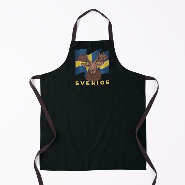 Item preview, Sverige Sweden Moose Flag designed and sold by PolaMaku.