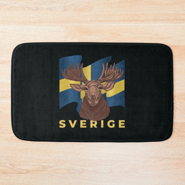 Item preview, Sverige Sweden Moose Flag designed and sold by PolaMaku.