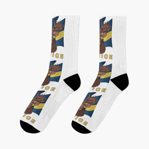 Item preview, Sverige Sweden Moose Flag designed and sold by PolaMaku.