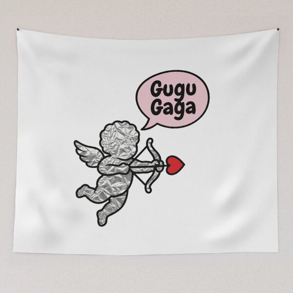 Item preview, Gugu Gaga Cupid Silver Foil Meme designed and sold by Wounded Whisper.