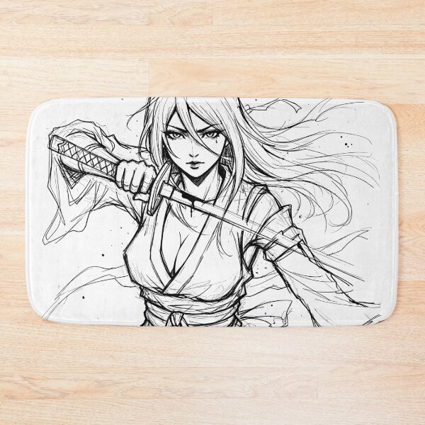 Item preview, Beautiful Cool Kunochi Manga Sketch: Kunoichi designed and sold by Shigen16.