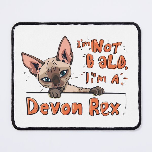 Item preview, I’m Not Bald, I’m a Devon Rex Cat T-Shirt – Funny Hairless Cat Lover Tee designed and sold by Lamagift.