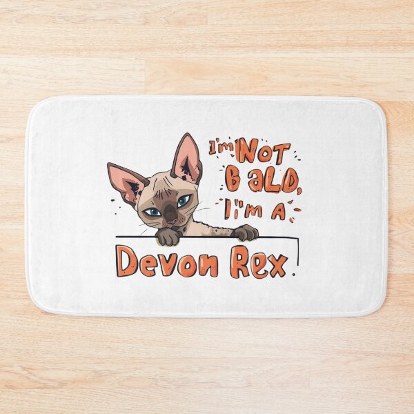 Item preview, I’m Not Bald, I’m a Devon Rex Cat T-Shirt – Funny Hairless Cat Lover Tee designed and sold by Lamagift.