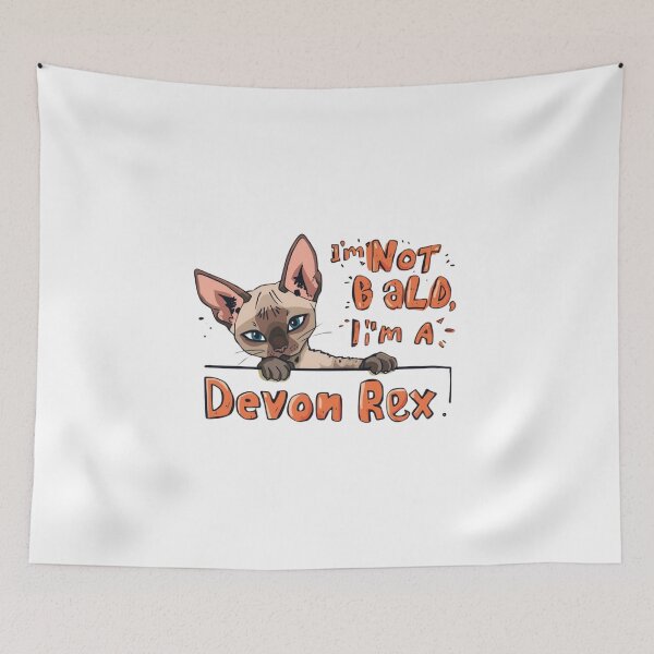 Item preview, I’m Not Bald, I’m a Devon Rex Cat T-Shirt – Funny Hairless Cat Lover Tee designed and sold by Lamagift.