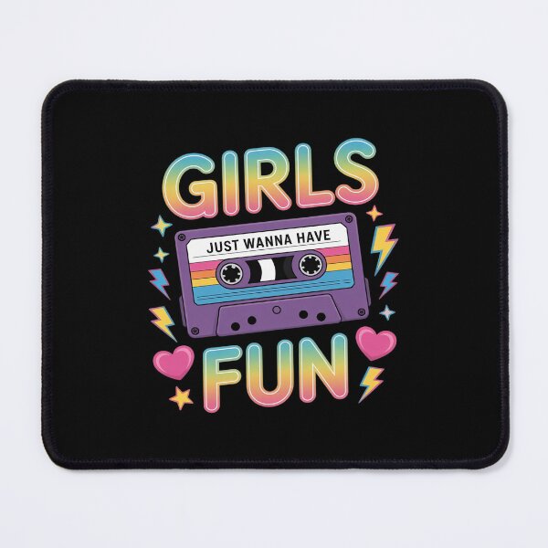 Item preview, Girls Just Wanna Have Fun Women Girl 80's 1980s 70's 8 designed and sold by DigitaldeligArt.