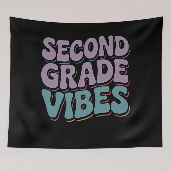 Item preview, Second Grade Vibes Cute Typography designed and sold by flagylART.