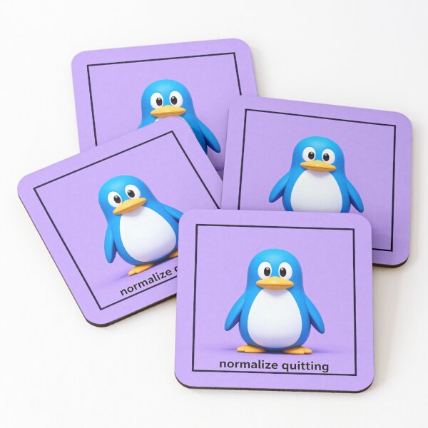 Item preview, Normalize Quitting Penguin Meme - Gen Z Humor designed and sold by PictorialWhimsy.