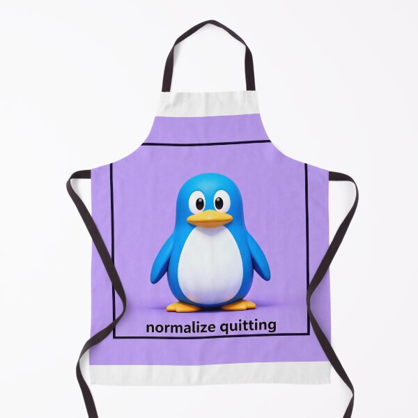 Item preview, Normalize Quitting Penguin Meme - Gen Z Humor designed and sold by PictorialWhimsy.