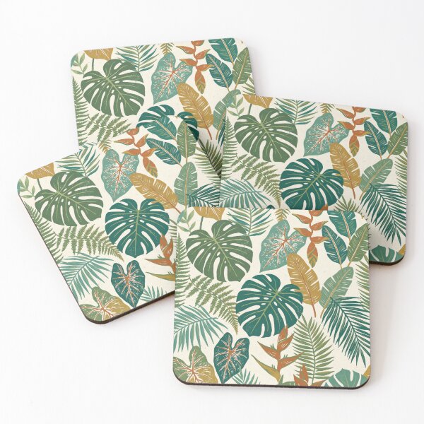 Item preview, Botanical Pattern Monstera Ficus designed and sold by Nice Vibes Prints.
