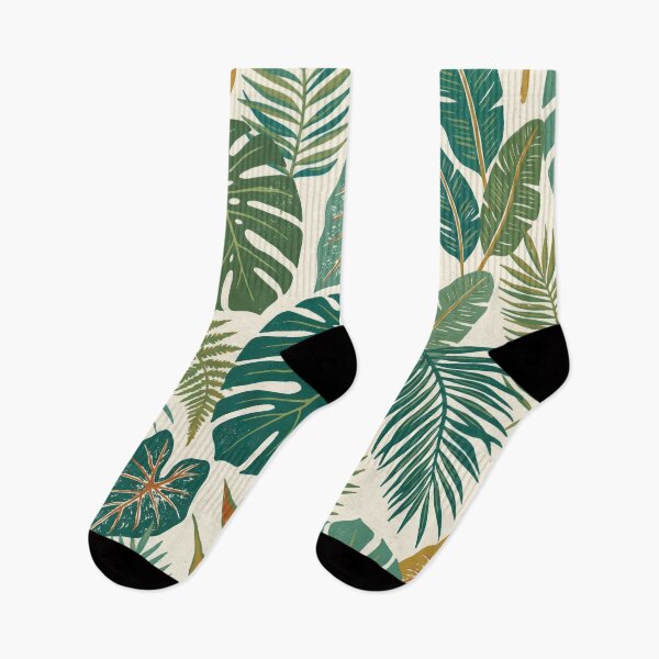 Item preview, Botanical Pattern Monstera Ficus designed and sold by Nice Vibes Prints.