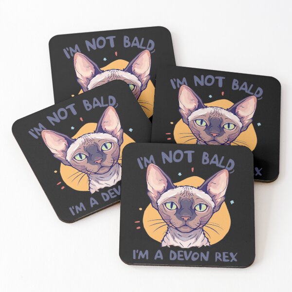 Item preview, I’m Not Bald, I’m a Devon Rex Cat T-Shirt – Funny Hairless Cat Lover Tee designed and sold by Lamagift.