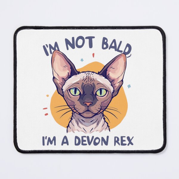 Item preview, I’m Not Bald, I’m a Devon Rex Cat T-Shirt – Funny Hairless Cat Lover Tee designed and sold by Lamagift.