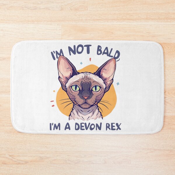 Item preview, I’m Not Bald, I’m a Devon Rex Cat T-Shirt – Funny Hairless Cat Lover Tee designed and sold by Lamagift.
