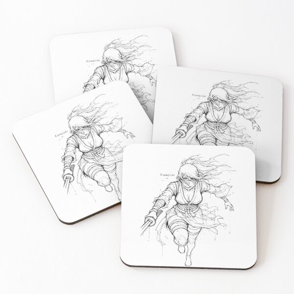 Item preview, Beautiful Cool Kunochi Manga Sketch: Kunoichi II designed and sold by Shigen16.
