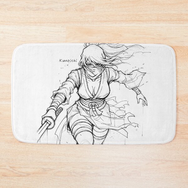 Item preview, Beautiful Cool Kunochi Manga Sketch: Kunoichi II designed and sold by Shigen16.