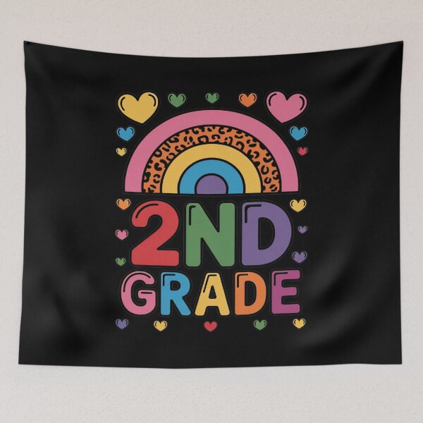 Item preview, 2nd Grade Rainbow Heart Vibes designed and sold by flagylART.
