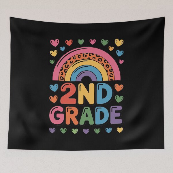 Item preview, 2nd Grade Rainbow Heart Vibes designed and sold by flagylART.