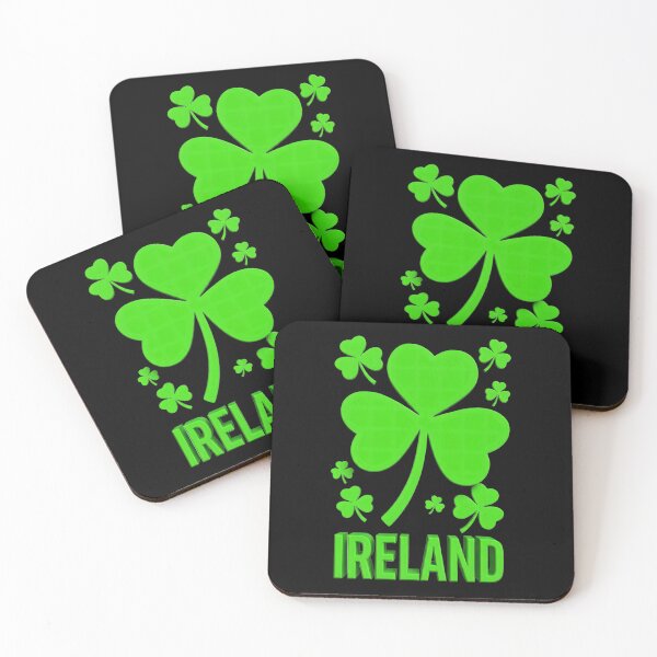 Item preview, Ireland with  Lucky Shamrocks designed and sold by OliDesigns.
