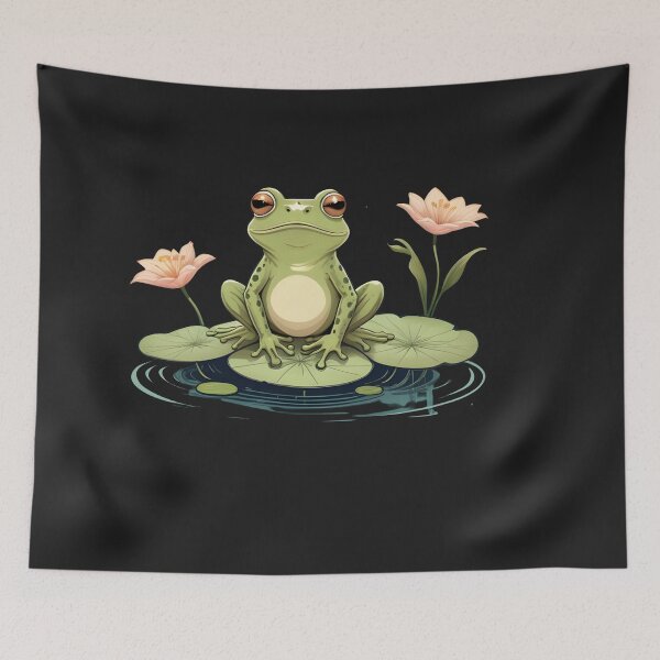 Item preview, Overthinking Frog Sticker – Too Many Thoughts Anxiety Meme Shirt designed and sold by ZyxDes.