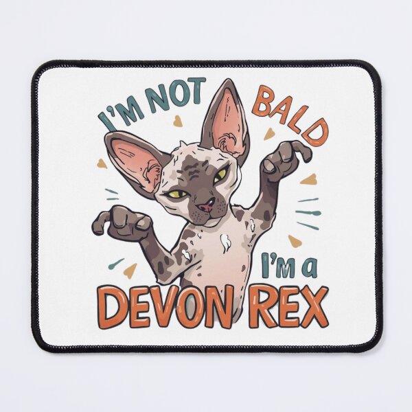Item preview, I’m Not Bald, I’m a Devon Rex Cat T-Shirt – Funny Hairless Cat Lover Tee designed and sold by Lamagift.