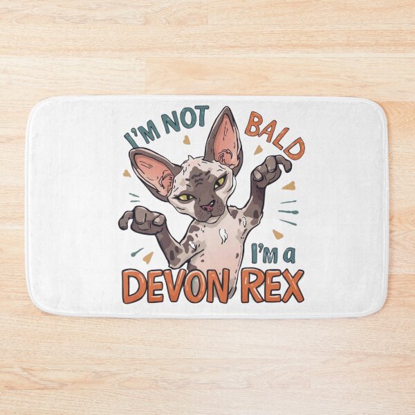 Item preview, I’m Not Bald, I’m a Devon Rex Cat T-Shirt – Funny Hairless Cat Lover Tee designed and sold by Lamagift.