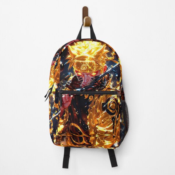 Item preview, Golden Nine-Tailed Ninja Awakening – Fiery Anime Warrior Art designed and sold by Dyan4.