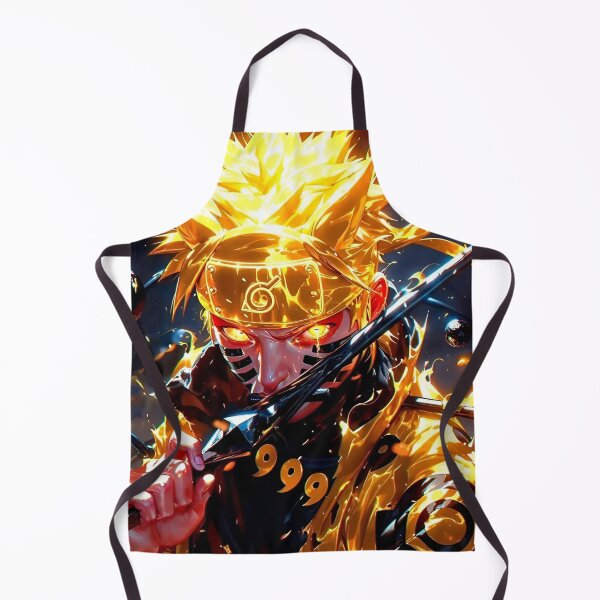 Item preview, Golden Nine-Tailed Ninja Awakening – Fiery Anime Warrior Art designed and sold by Dyan4.