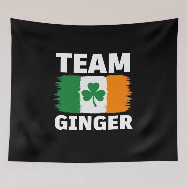 Item preview, Team Ginger Irish Pride Design – St Patrick’s Day Shamrock & Irish Flag Graphic designed and sold by BrainBubbleArt.